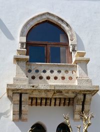 Low angle view of historical building against sky