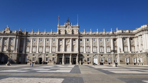 Royal palace in madrid spain - architecture background