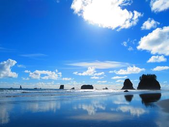 Scenic view of sea against sky