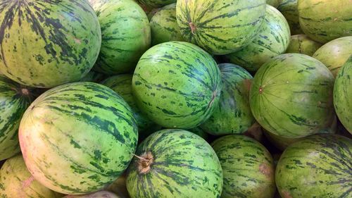 Full frame shot of pumpkins at market