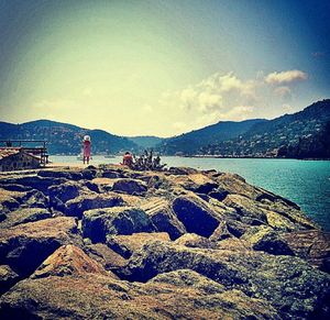 Scenic view of sea against sky