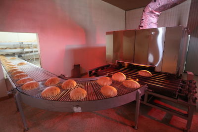 Panoramic shot of cooking on barbecue at home