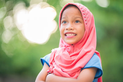 Portrait of a smiling girl