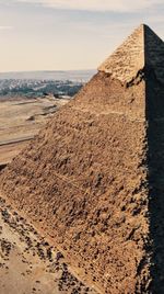 Scenic view of sand against sky