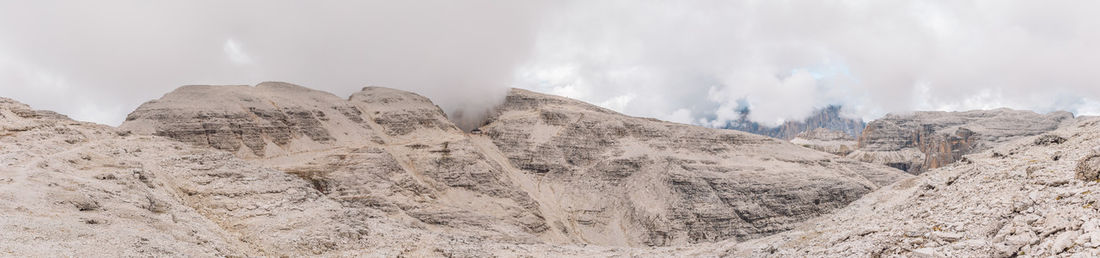 Panoramic view of rock formations