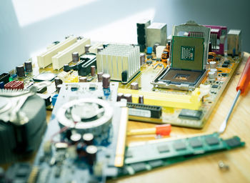 Close-up of circuit board