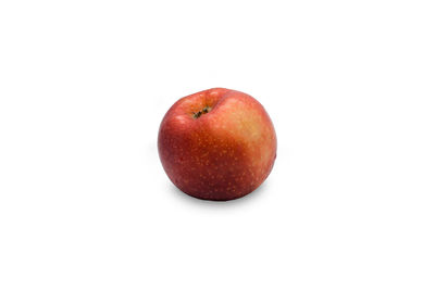 Close-up of apple against white background