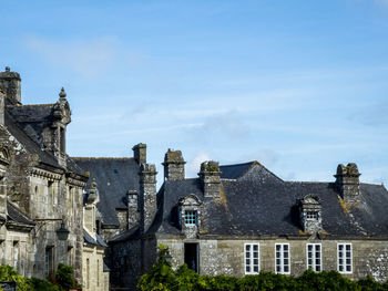 Low angle view of historic building against sky