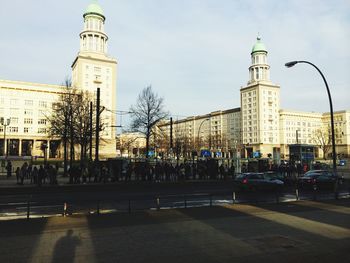 City street against sky