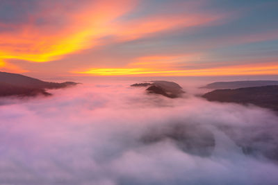 Scenic view of cloudscape during sunset