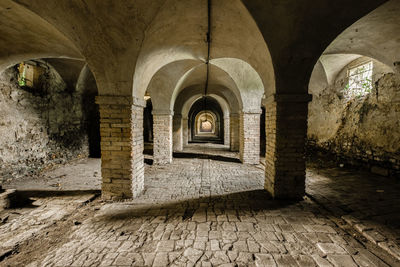 Corridor of historic building abandoned