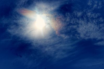 Low angle view of clouds in sky