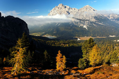 Scenic view of mountains