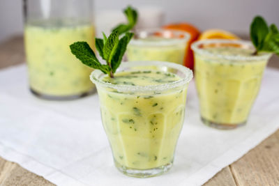 Close-up of drink on table