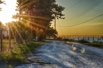 Road at sunset