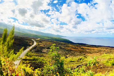 Scenic view of landscape against sky