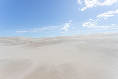 Scenic view of desert against sky