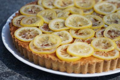 Close-up of dessert in plate