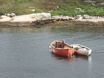 Boats in sea