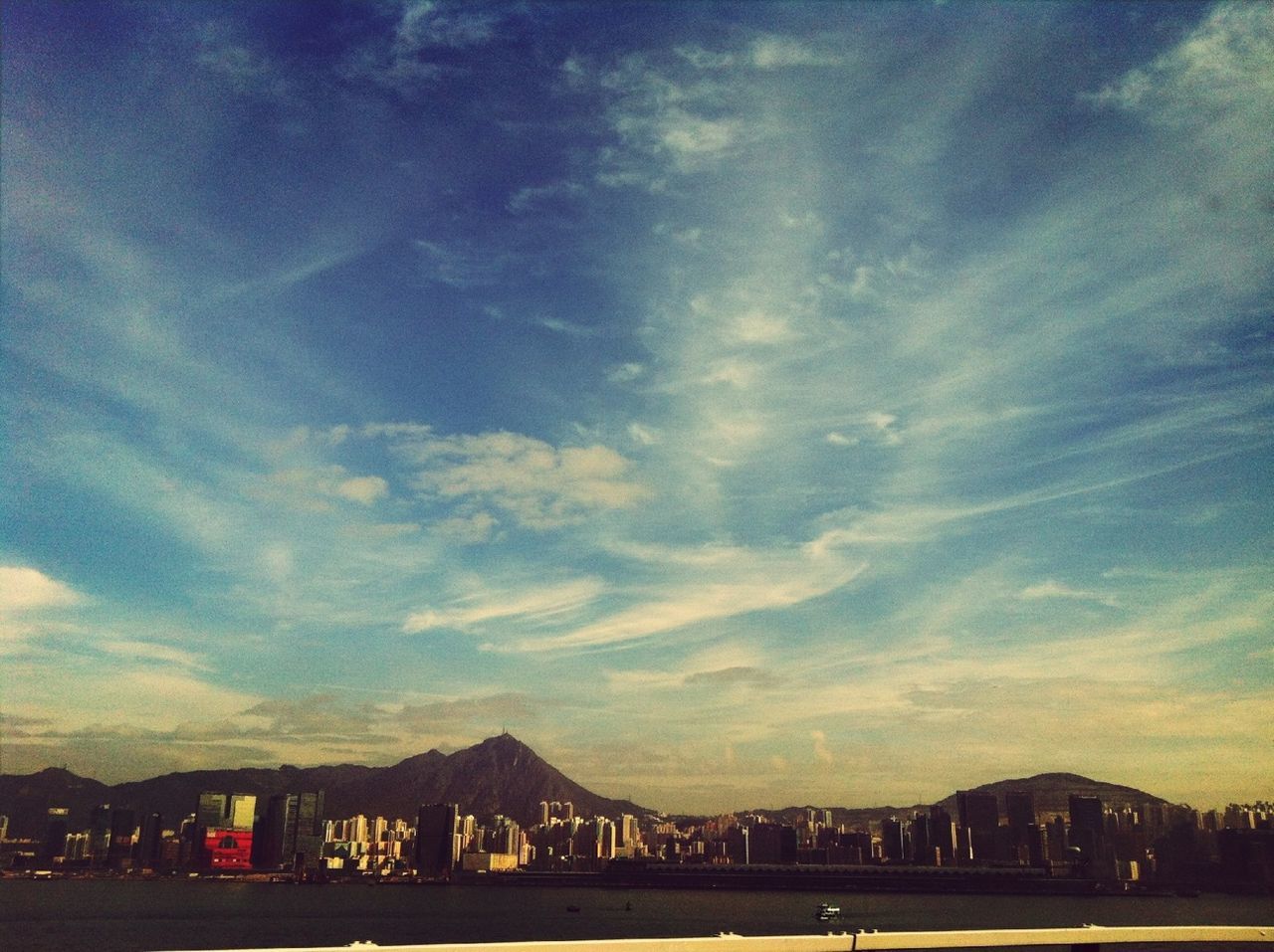 sky, built structure, architecture, cloud - sky, bridge - man made structure, connection, mountain, cloud, railing, water, river, bridge, cloudy, tranquility, transportation, nature, tranquil scene, scenics, building exterior, beauty in nature