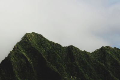 Low angle view of mountain against sky