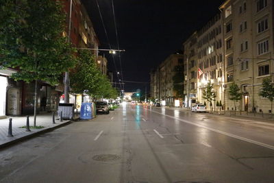 City street at night