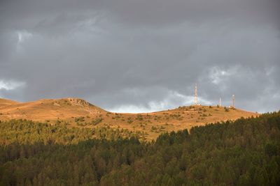 Panoramic view of mountain against sky