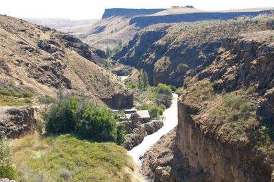 High angle view of valley