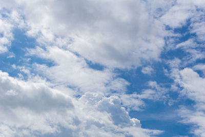 Low angle view of clouds in sky