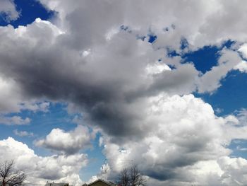 Low angle view of clouds in sky