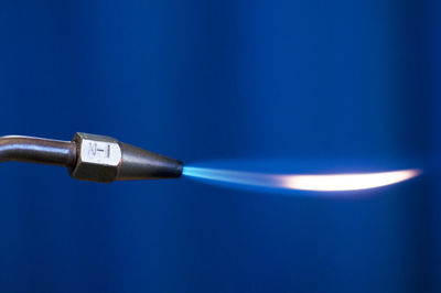 Close-up of welding torch