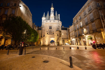 Low angle view of historic building