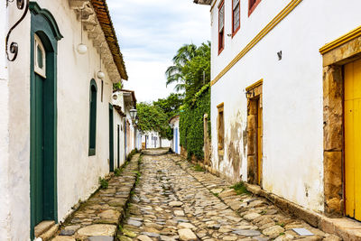 Alley amidst houses