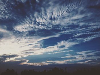 Low angle view of clouds in sky