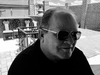 Portrait of man wearing sunglasses