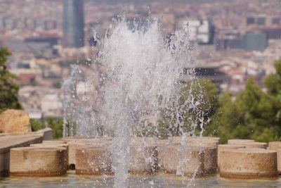 Close-up of splashing water