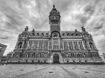 Low angle view of historical building against sky