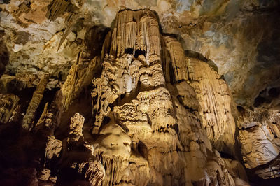 Low angle view of cave