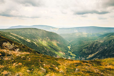 Scenic view of landscape against sky