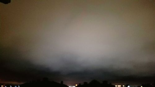 Low angle view of sky at night
