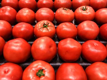 Full frame shot of tomatoes for sale at market