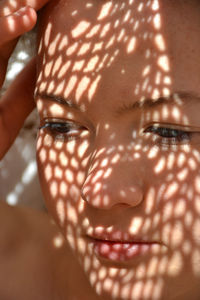 Close-up portrait of woman