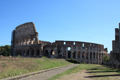 Old ruins against clear sky