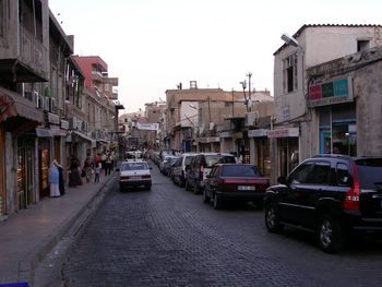 View of city street