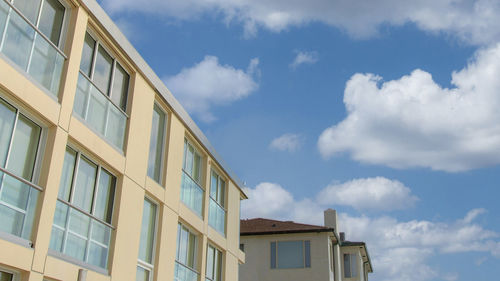 Low angle view of building against sky