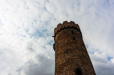 Low angle view of historic building against sky