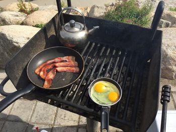 Close-up of preparing food