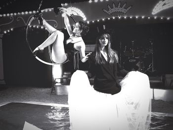 Light painting at night