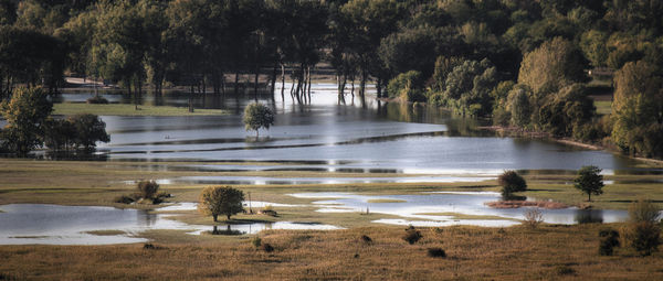 Scenic view of lake