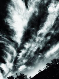 Low angle view of cloudy sky